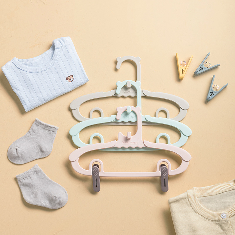 Baby Nursery Uniform - 10 個ベビー服ハンガー調節可能なベビーキッズハンガー積み重ね可能なプラスチック子供用ハンガー保育園に適した