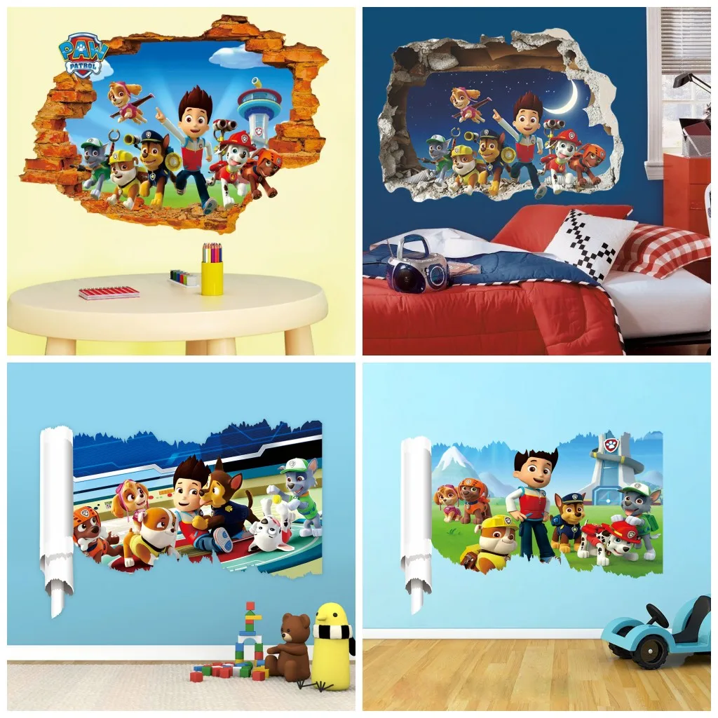 Baby Nursery Wall Decals - ホットなパウ・パトロール ウォールステッカー 2枚/3枚セット 子供用 - 男の子＆女の子向け