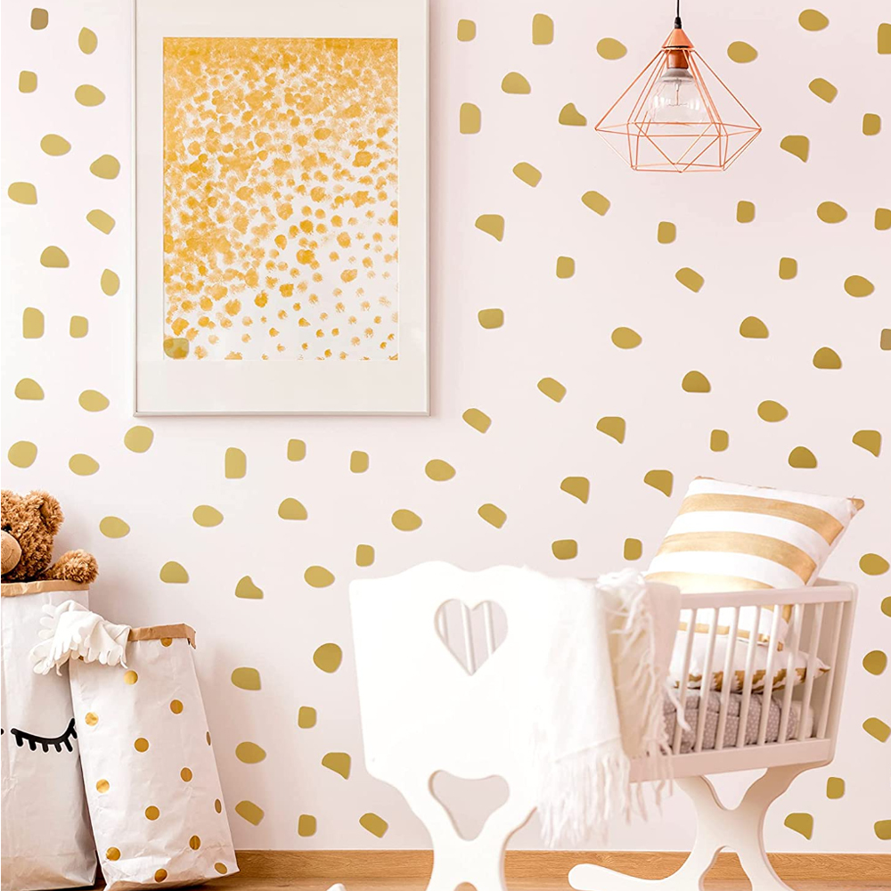 Baby Nursery Vinyl Wall Stickers - 子供部屋用の粘着性ビニール壁紙,不規則なドットのパターン,かわいい,家の装飾,ピース/セット