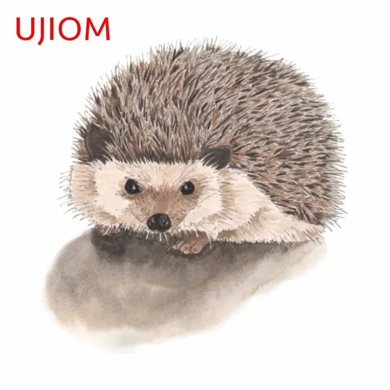 Baby Nursery Vinyl Wall Stickers - Ujama-面白いヘッジホッグウォールステッカー、13cm、ビニール、キュート、クリエイティブ、冷蔵庫、子供部屋、3Dデカール、赤ちゃん、保育園用