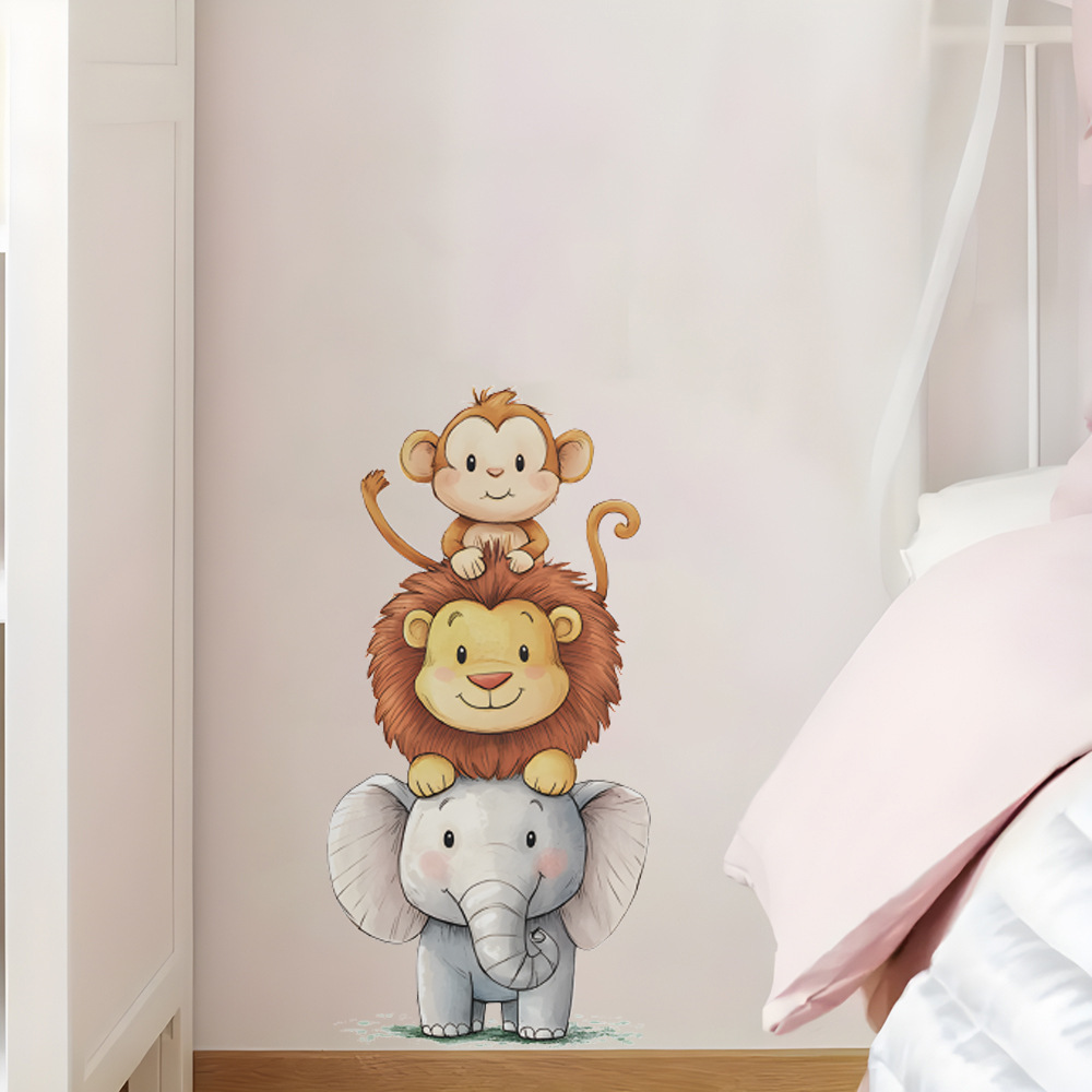 かわいい森の動物の壁ステッカー部屋用ベビールーム装飾保育園壁 - Baby Nursery Vinyl Wall Stickers のレビューと価格