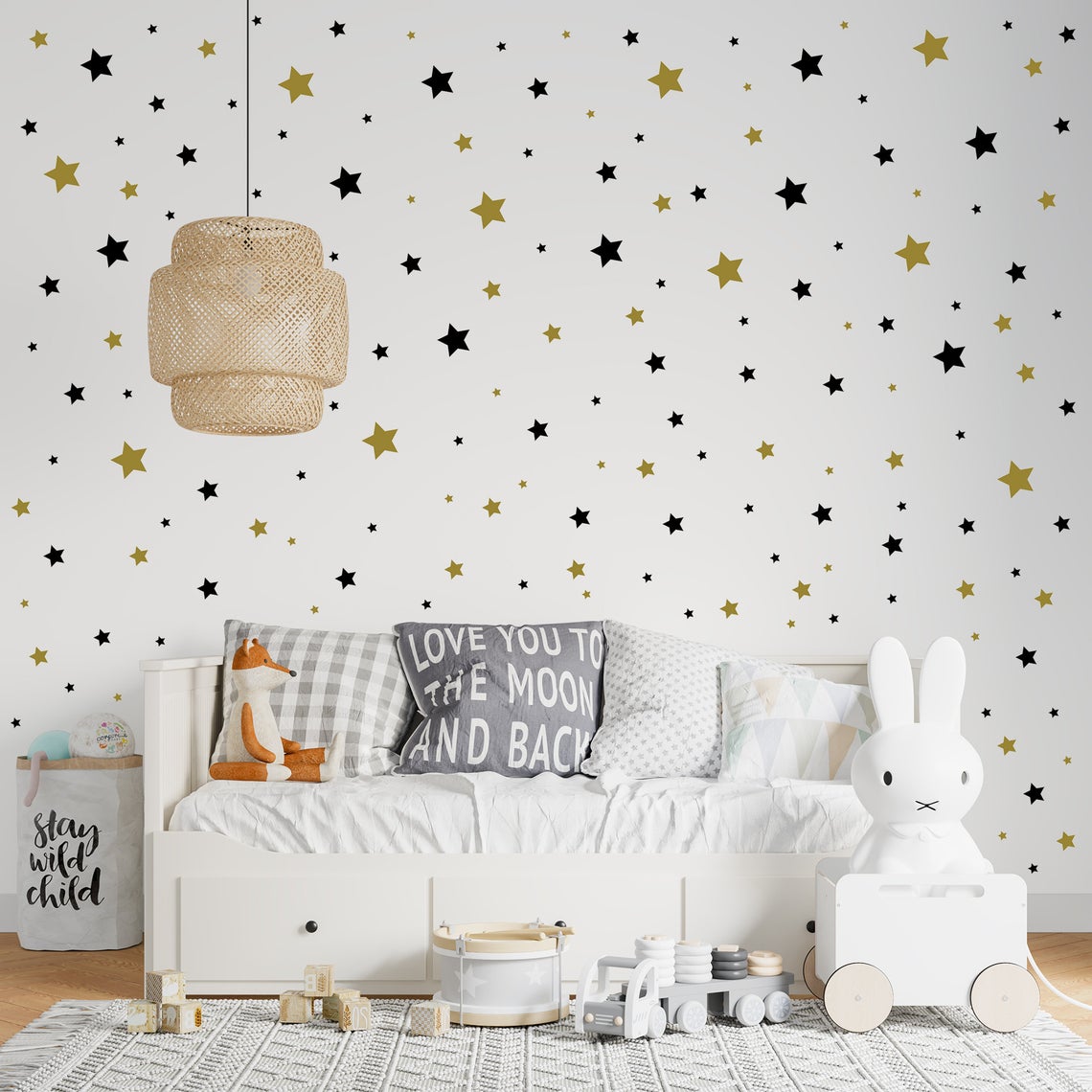 赤ちゃんの部屋のための幾何学的な漫画の壁のステッカー,子供部 - Baby Nursery Wall Decals のレビューと価格