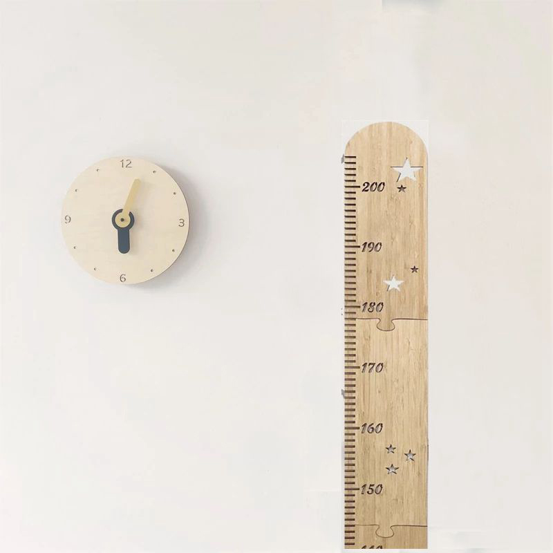 5 枚北欧木製子供の身長成長チャート定規ベビー子供身長ゲージ - Baby Nursery Wall Decals のレビューと価格