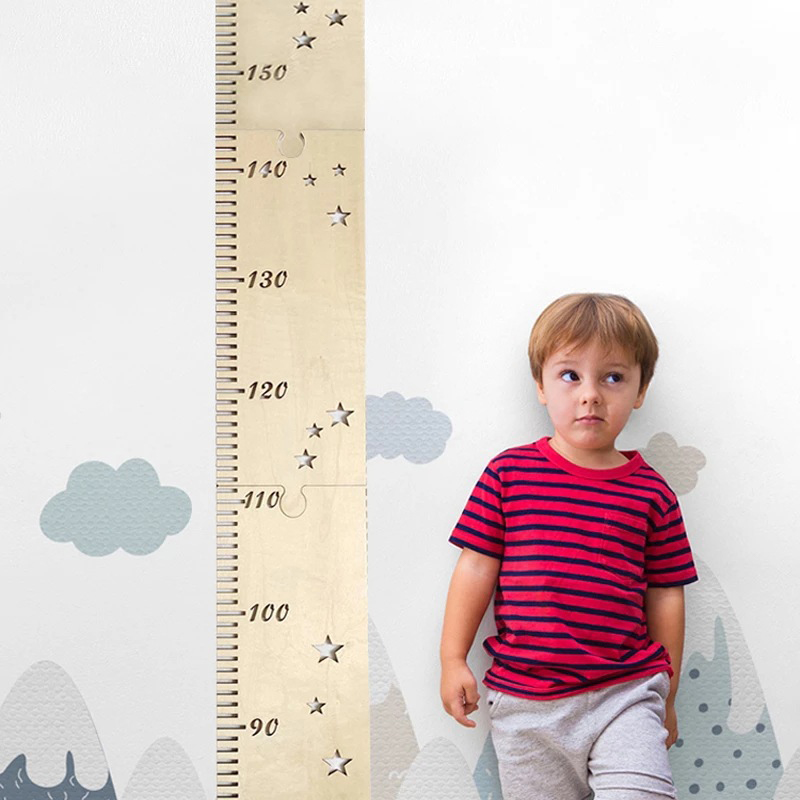 5 枚北欧木製子供の身長成長チャート定規ベビー子供身長ゲージ - Baby Nursery Wall Decals のレビューと価格