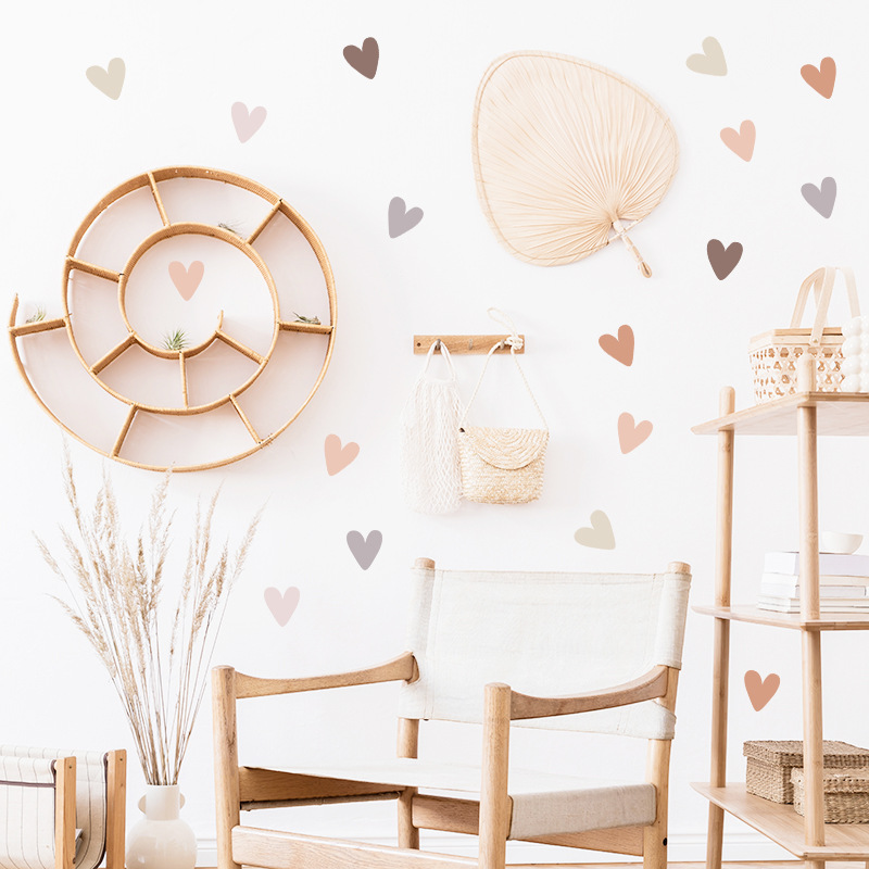 ハート柄のクリエイティブなウォールステッカー。子供部屋、ベビ - Baby Nursery Vinyl Wall Stickers のレビューと価格