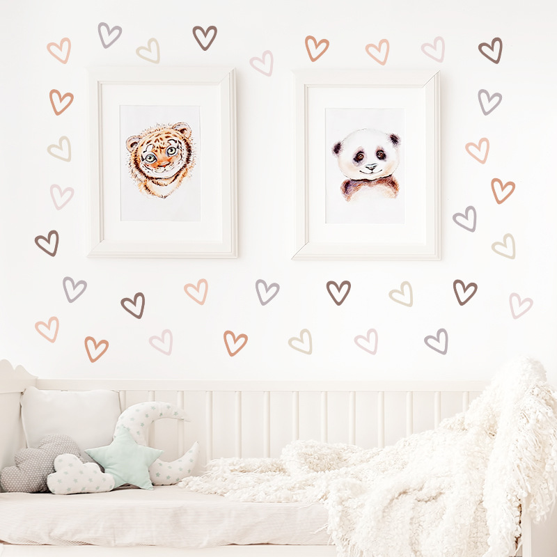 ハート柄のクリエイティブなウォールステッカー。子供部屋、ベビ - Baby Nursery Vinyl Wall Stickers のレビューと価格