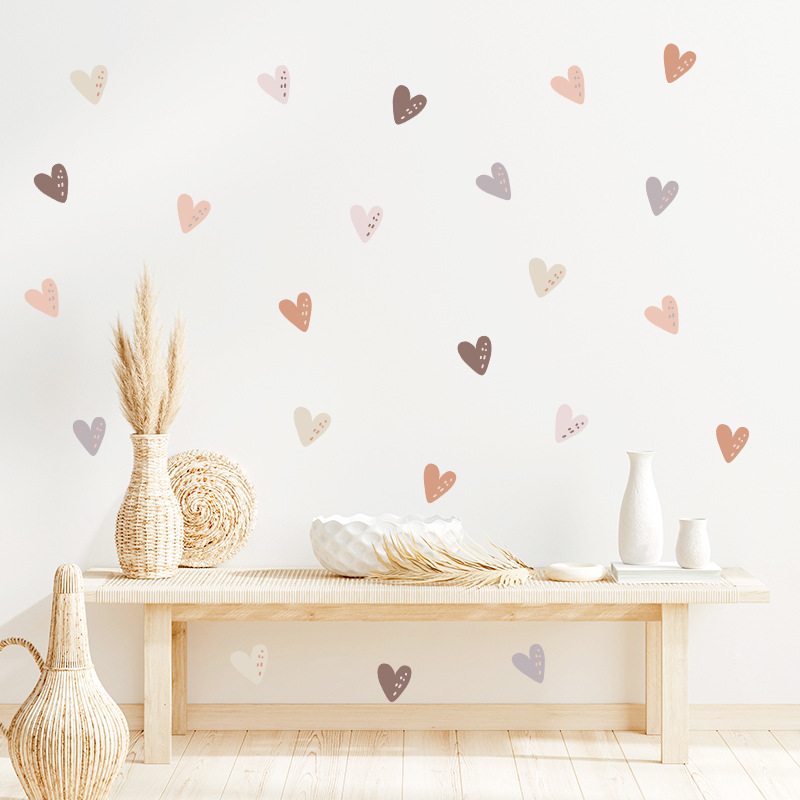 ハート柄のクリエイティブなウォールステッカー。子供部屋、ベビ - Baby Nursery Vinyl Wall Stickers のレビューと価格