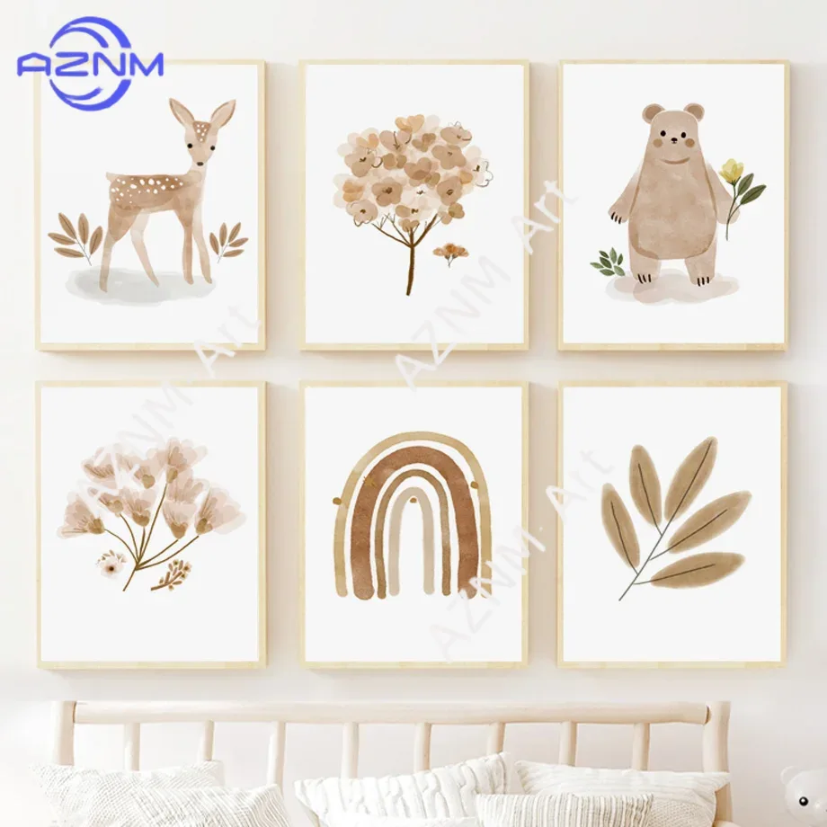 ボヘミアンスタイルの保育園用ウォールアートキャンバス - か - Baby Nursery Paintings のレビューと価格