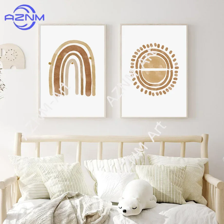 ボヘミアンスタイルの保育園用ウォールアートキャンバス - か - Baby Nursery Paintings のレビューと価格