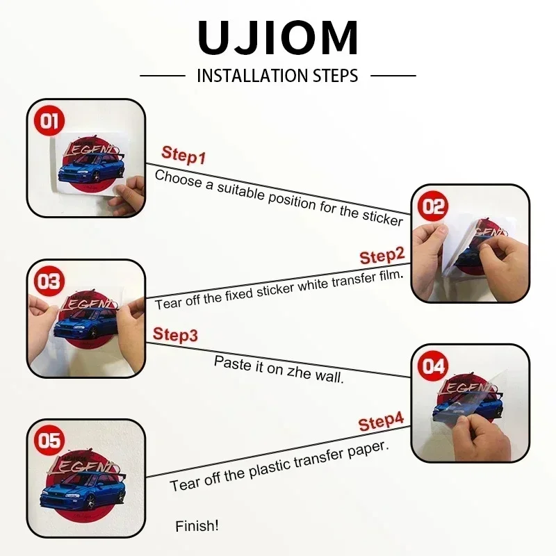 UJIOM かわいいミニブルーアーカイブキャラクターウォール - Baby Nursery Vinyl Wall Stickers のレビューと価格