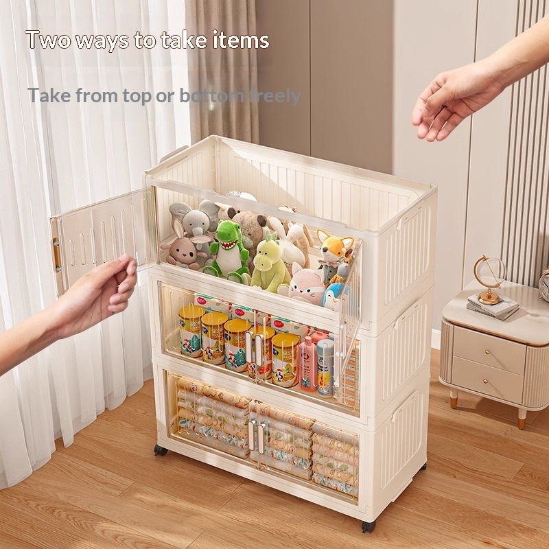 子供用ワードローブ クローゼット 収納キャビネット 多層プラ - Baby Nursery Uniform のレビューと価格