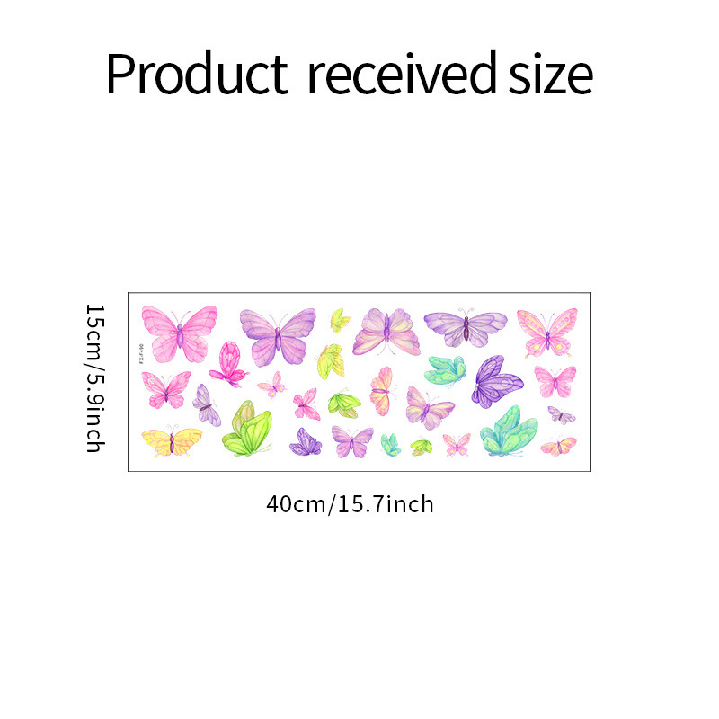 ロマンチックな蝶のウォールステッカー クリエイティブな家の壁 - Baby Nursery Wall Decals のレビューと価格