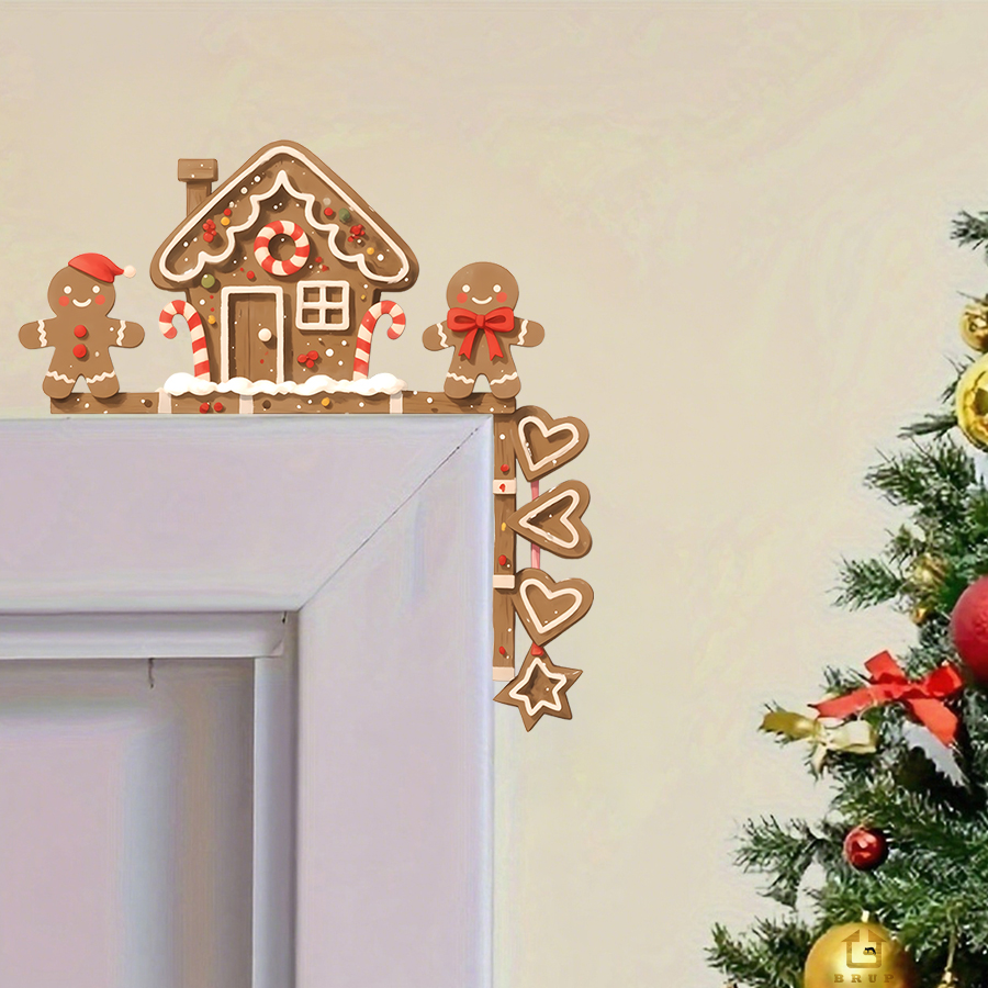ジンジャーブレッドハウス & 男クリスマスウォールステッカー - Baby Nursery Wall Decals のレビューと価格