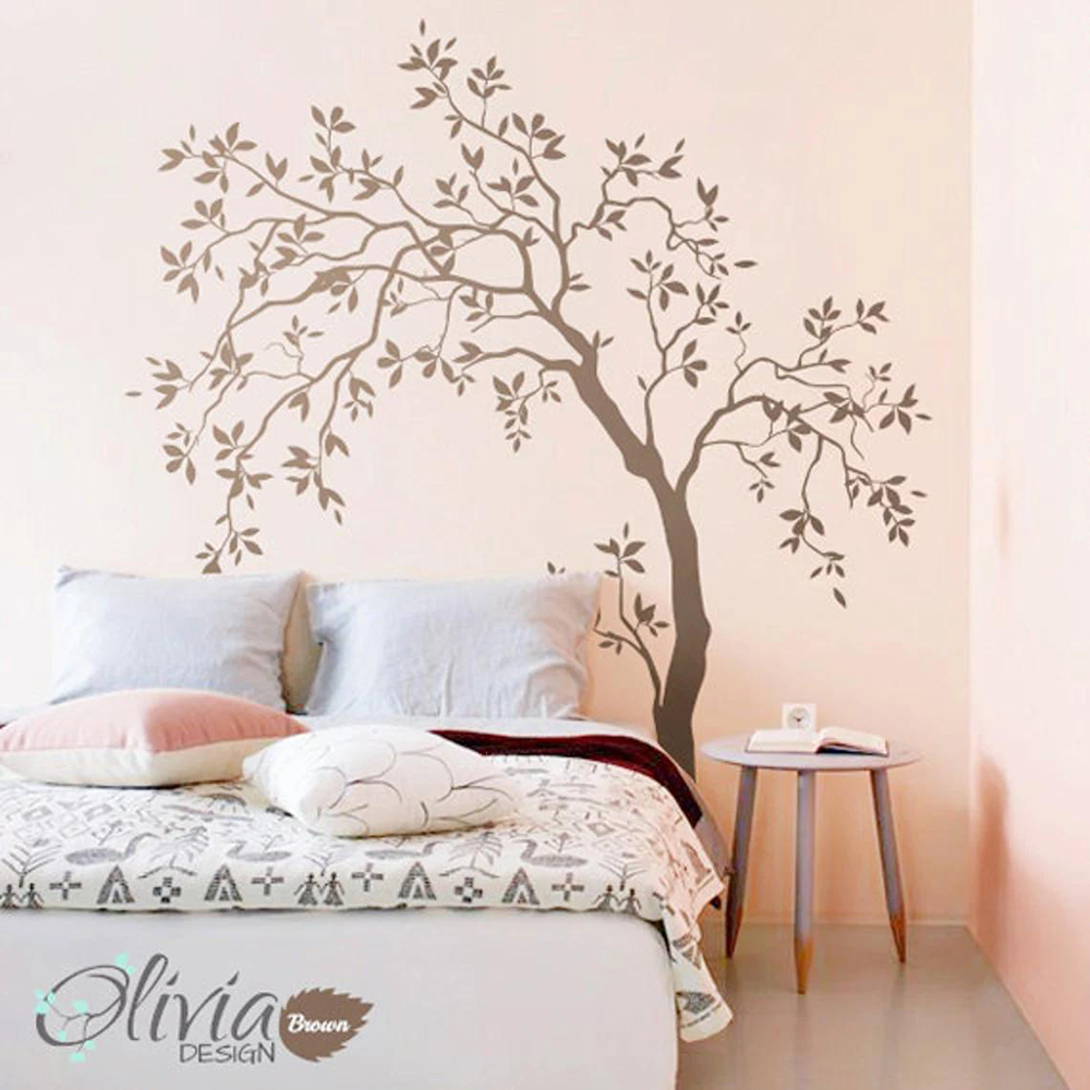 木のパターン,大きなウォールステッカー,子供部屋,木,葉,家 - Baby Nursery Vinyl Wall Stickers のレビューと価格