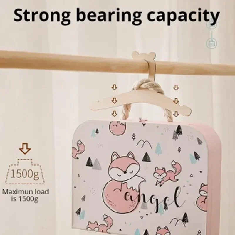 5/10 個ベビー服ラックかわいいクマ木製子供服ハンガーホー - Baby Nursery Uniform のレビューと価格