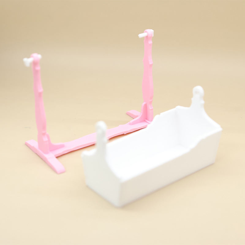 ミニベビークレードルロッキングベッドミニチュア、ドールハウス - Baby Nursery Layout のレビューと価格