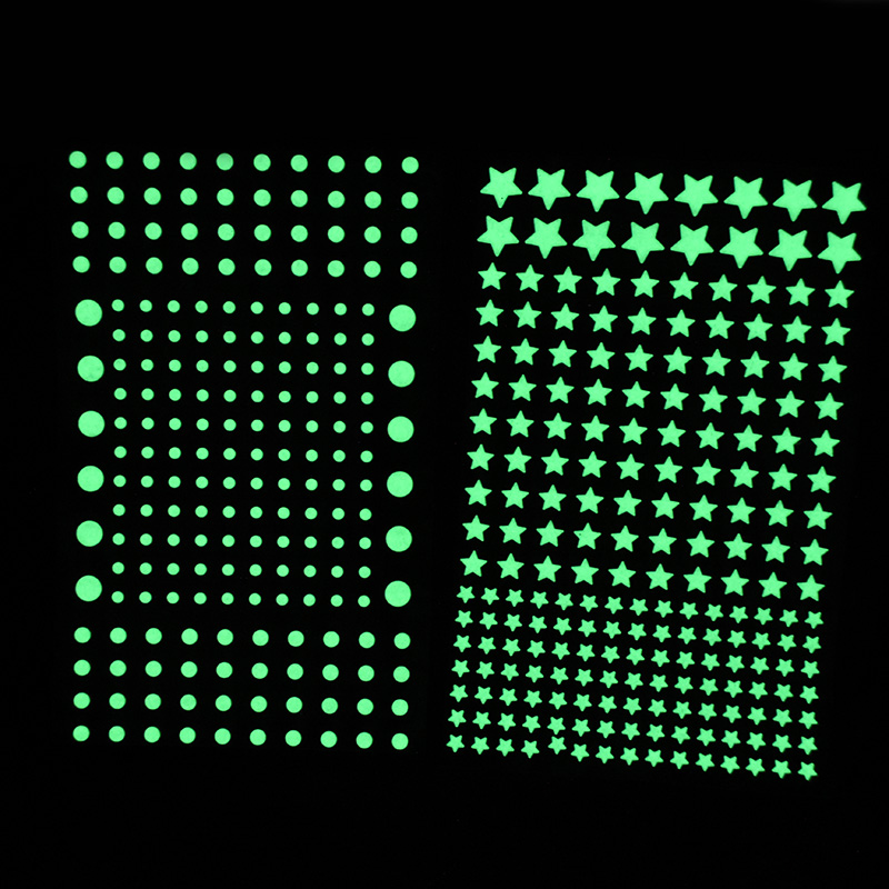 211 個 3D バブル発光星ドットウォールステッカー装飾キ - Baby Nursery Wall Decals のレビューと価格