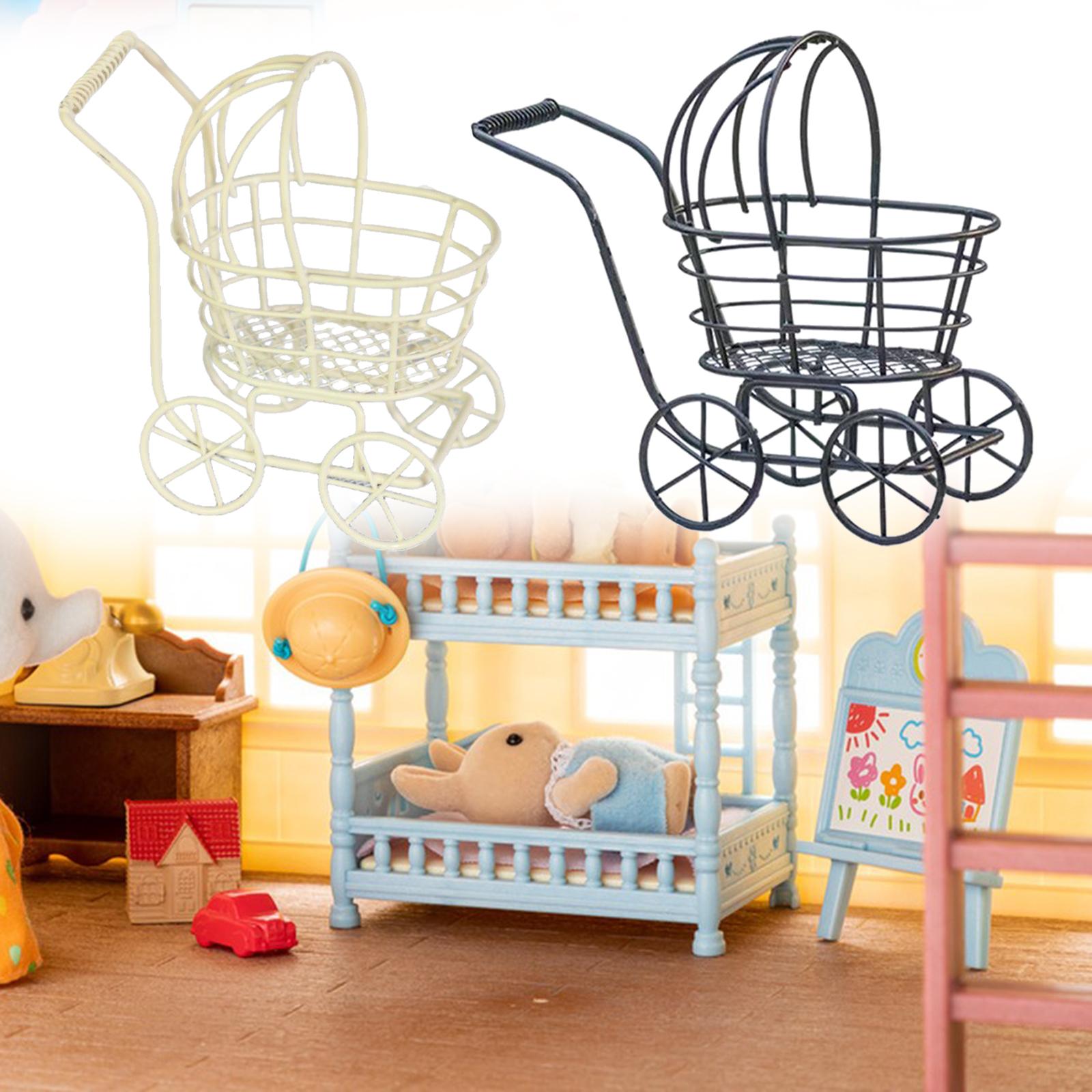 1:12スケール ドールハウス ベビーカー ドールハウス装飾 - Baby Nursery Layout のレビューと価格
