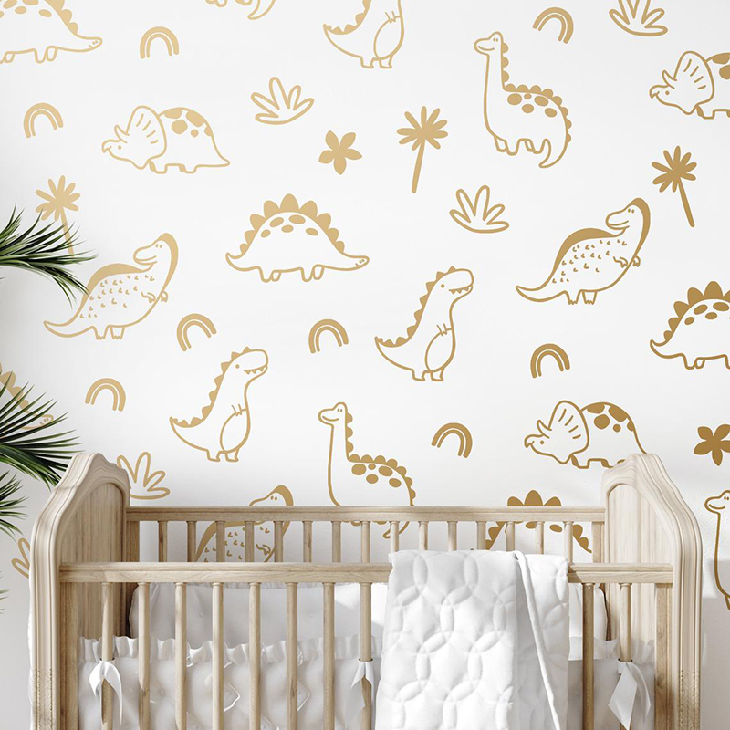 恐竜の木の形をしたウォールステッカー,熱帯雨林のステッカー, - Baby Nursery Vinyl Wall Stickers のレビューと価格