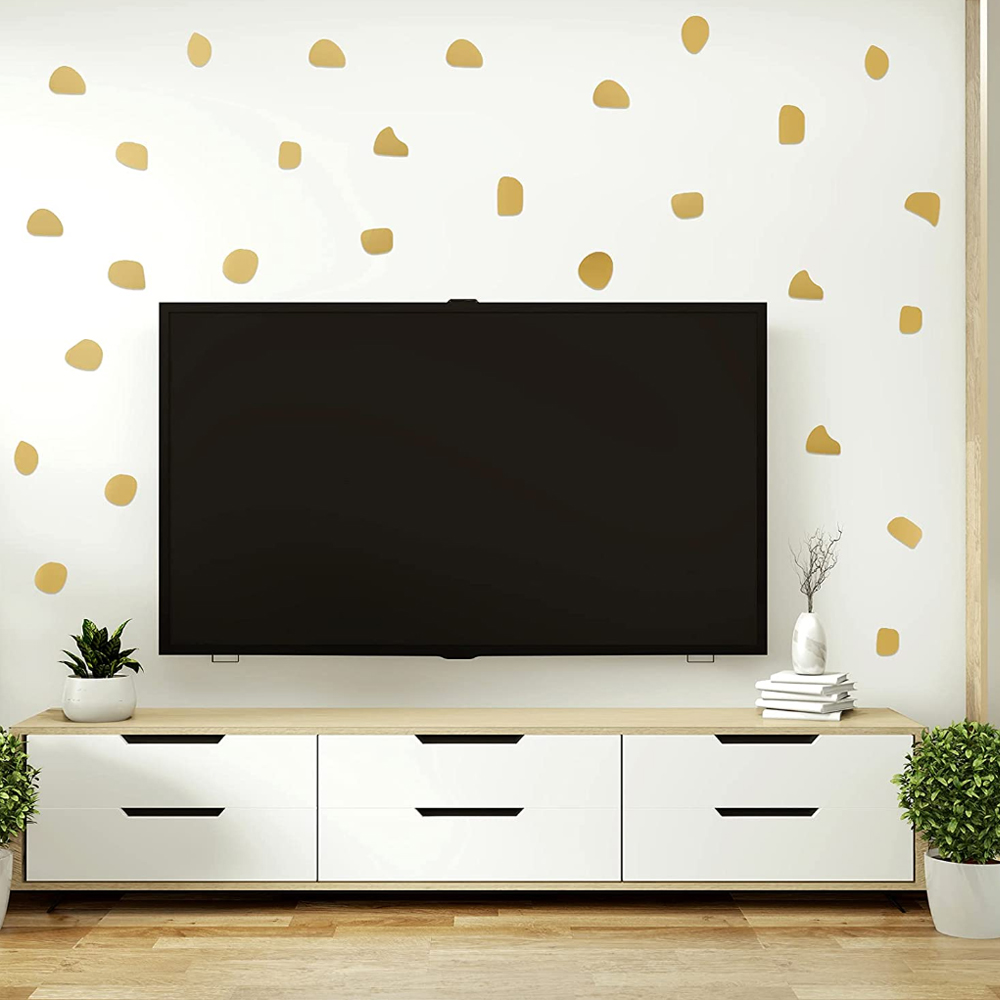 子供部屋用の粘着性ビニール壁紙,不規則なドットのパターン,か - Baby Nursery Vinyl Wall Stickers のレビューと価格